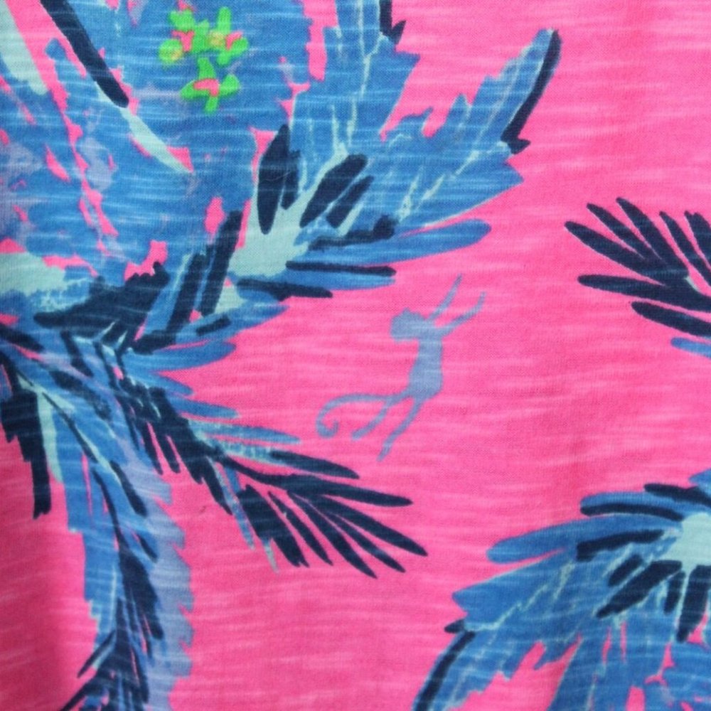 Lilly Pulitzer Surfcrest Swing Dress Pink Tropical Print Size Small H12912 - Picture 4 of 11
